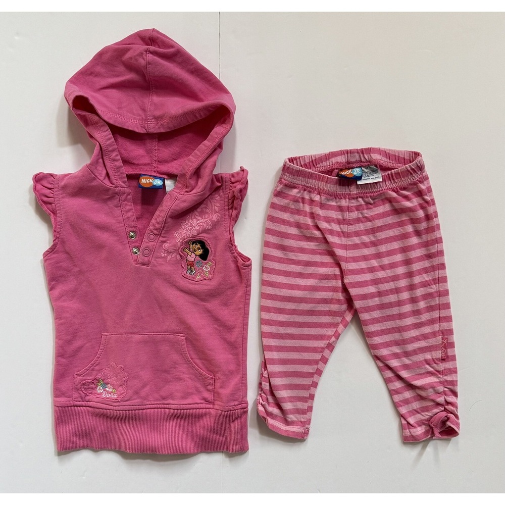 Nick Jr. Dora the Explorer‎ toddler outfit 2 piece 4T great condition